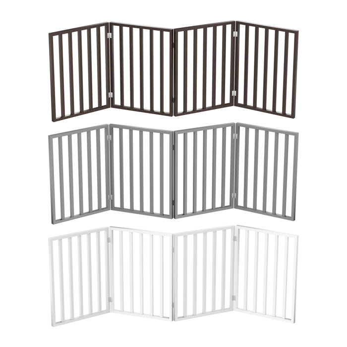 Petmaker Panel Wooden Free standing Pet Gate & Reviews Wayfair